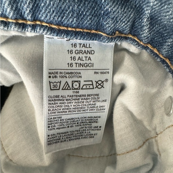 Old Navy Extra High-Rise Button-Fly Boyfriend Jeans - 16 Tall 16L - Picture 4 of 5